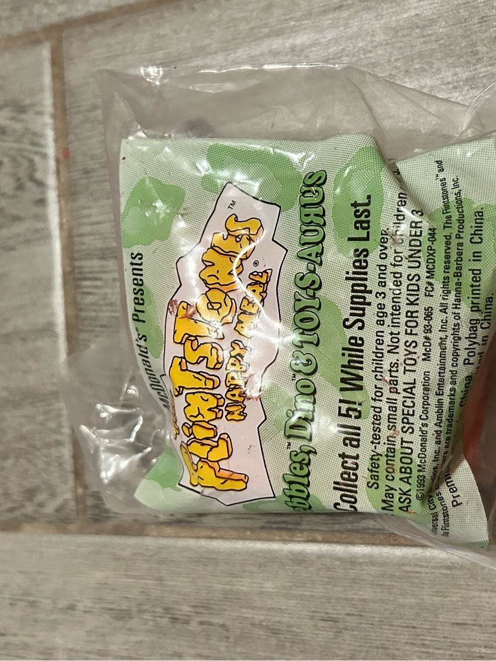 vintage 1993 McDonald's Happy Meal Toy from The Flintstones promotion